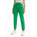デシグアル Desigual ウォッシュ マムジーンズ (グリーン)