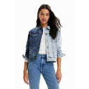 デシグアル Desigual ツートーン デニムジャケット (ブルー)
