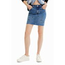 デシグアル Desigual ミッキーマウス デニム ミニスカート (ブルー)