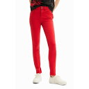 デシグアル Desigual プッシュアップ スキニージーンズ (ピンク/レッド)