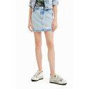 デシグアル Desigual デニム クロスミニスカート (ブルー)