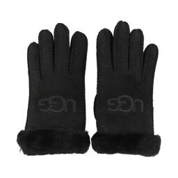 アグ UGG W SHEEPSKIN EMBROIDER GLOVE （BLACK）