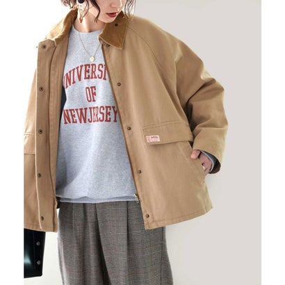 クラシカルエルフ Classical Elf 《JaVa ジャバコラボ》お洒落の格上げ。裏地キルティングコットンワークカバーオール (ベージュ)