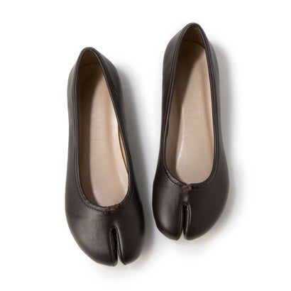 ヴィヴィアン VIVIAN 足袋デザインバレエシューズ (ダークブラウン)