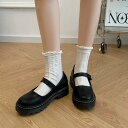 シューズインクローゼット Shoes in Closet -シュークロ- 厚底 メリージェーンストラップ パンプス 1866 （ブラック/スムース）