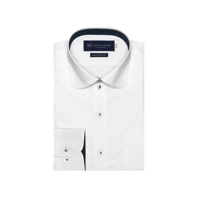 楽天LOCOMALL（ロコンド公式ストア）トーキョーシャツ TOKYO SHIRTS 【超形態安定】 ラウンドカラー 長袖 形態安定 ワイシャツ （ホワイト）