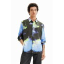 デシグアル Desigual LUX シャツロングスリーブ (グレー/ブラック)