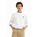 デシグアル Desigual CLARK スウェットロングスリーブ (ホワイト)