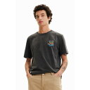 デシグアル Desigual CARLOS Tシャツショートスリーブ (グレー/ブラック)