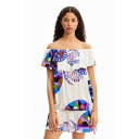 デシグアル Desigual MOONLACROIX ワンピーススイムウェア (ホワイト)