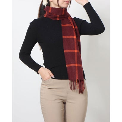 ジョシュアエリス Joshua Ellis Cashmere Muffler (Windowpane Maroon) ジョシュアエリス Joshua Ellis Cashmere Muffler (Windowpane Maroon)