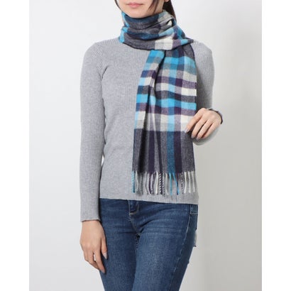 ジョシュアエリス Joshua Ellis Cashmere Muffler (Eildon Check Blue)