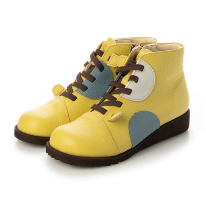 ミラスポーツ Milla sports ゆったりワイズ 5E レザーコンフォートシューズ （イエロー）