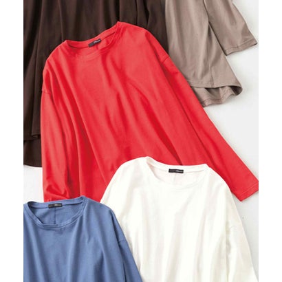 ラナン RANAN 〈BC〉フレアーシルエットチュニック (オレンジレッド) ラナン RANAN 〈BC〉フレアーシルエットチュニック (オレンジレッド)