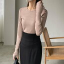 ルエレ Louere Louere フィンガーホールカットソー (モカ)(4)