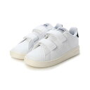 アディダス adidas ジュニア スニーカー アドバンコート_ライフスタイル 面ファスナー GW6499 (フットウェアホワイト/レジェンドインク/クラウドホワイト)