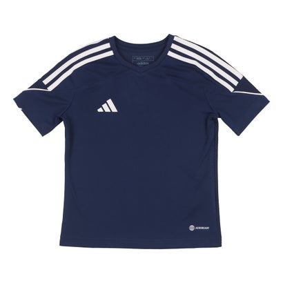 アディダス adidas ジュニア サッカー/フットサル 半袖シャツ KIDS TIRO 23 ジャージー HR4618 チームネイビーブルー/ホワイト 