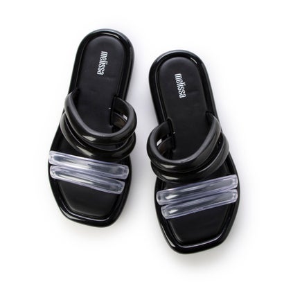 メリッサ メリッサ melissa MELISSA AIRBUBBLE SLIDE AD （BLACK/CLEAR）