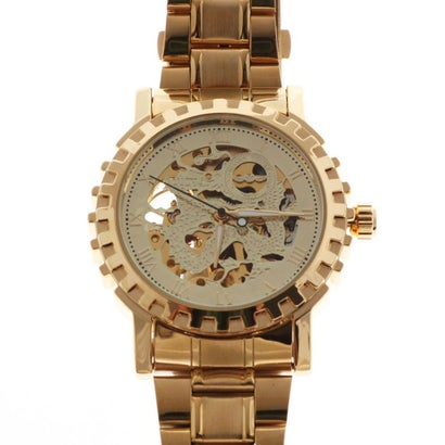 楽天LOCOMALL（ロコンド公式ストア）ヴァリアススタイル VARIOUS STYLE 自動巻き腕時計 機械式腕時計 ゴールドカラーのフルスケルトン腕時計 手巻き時計 ATW014-GLD （GLD）