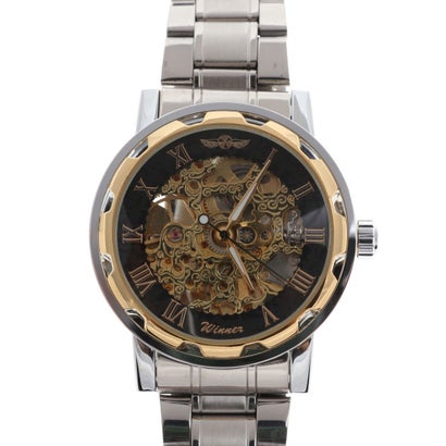 楽天LOCOMALL（ロコンド公式ストア）ヴァリアススタイル VARIOUS STYLE 自動巻き腕時計 機械式腕時計 透かし彫りが美しいメタルベルトのフルスケルトン腕時計 ATW013-GDBK （GDBK）