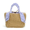 カシュカシュ cache cache 下がりリボンペーパー手編みトート (LV)