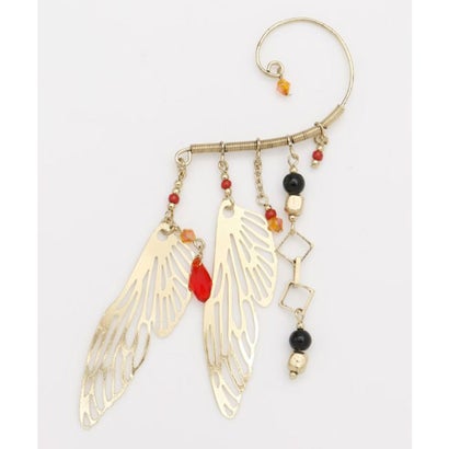 【チャイハネ】蝶透かしイヤーフック ゴールド