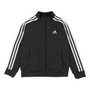 アディダス adidas ジュニア 長袖ジャージジャケット YB 24/7 デニム_ウォームアップジャケット HZ8596 （ブラック/ホワイト）