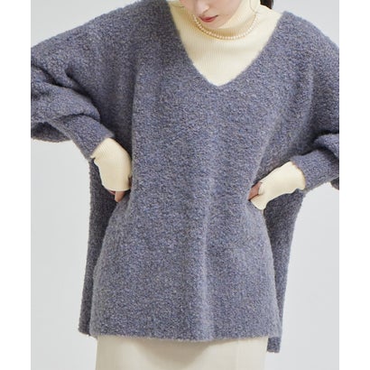ソルレム solleim メランジボリュームニット （グレー）