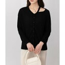 ソルレム solleim ショルダーカットアウトシャツ (ブラック)