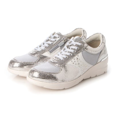 フィットジョイ FITJOY 軽量 6 eyelet スニーカー （L.GRY/SLV LIZARD）