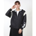 プーマ PUMA レディース ウインドジャケット ウラメッシュウーブンジャケット_フーディー防風ウーブンジャケット 523539 (プーマ ブラック)