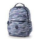キプリング Kipling SEOUL (Brush Stripes) B4サイズ ノートPC対応バックパック(4)