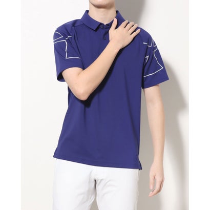 A_[A[}[ UNDER ARMOUR Y St Vc UA Rush Symbol Polo 1378290 iSonar Blue / Silver / Reflectivej