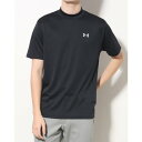 アンダーアーマー UNDER ARMOUR メンズ ゴルフ 半袖シャツ UA Core Mock Neck SS 23 1378182 （Black / / Halo Gray）