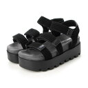 ミネトンカ MINNETONKA ストラップ厚底サンダル【23M04】 （BLACK）