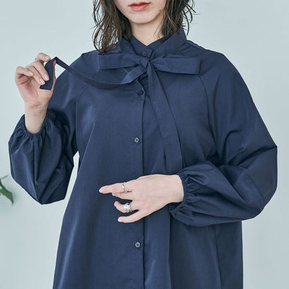 キラキラショップ KiraKiraShop ブラウス《マルチwayボウタイブラウス 全2色 2サイズ》 ［jgt0023］ （ネイビー）のサムネイル