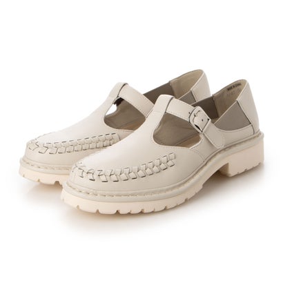 キスコ KISCO ハンドレーシングTストラップシューズ （アイボリー）