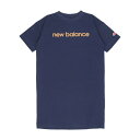ニューバランス New Balance ジュニア 半袖Tシャツ リニアロゴ ルーズフィットドレス ABD35052 (NB NAVY TOBACCO)