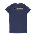 ニューバランス New Balance ジュニア 半袖Tシャツ リニアロゴ ルーズフィットドレス ABD35052 NB NAVY TOBACCO 