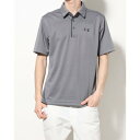 アンダーアーマー UNDER ARMOUR メンズ 半袖ポロシャツ UA Tech Polo 1290140 （Graphite / Black / Black）