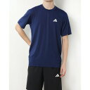 アディダス adidas メンズ 半袖機能Tシャツ M TR-ES ストレッチTシャツ IC7414 (ダークブルーXホワイト)