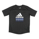 アディダス adidas ジュニア 半袖機能Tシャツ YB MH ロゴグラフィック Tシャツ IA9326 （ブラック）