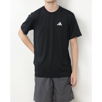 アディダス adidas メンズ 半袖機能Tシャツ M TR-ES ストレッチTシャツ IC7413 （ブラック/ホワイト）