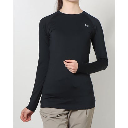 アンダーアーマー UNDER ARMOUR レディース フィットネス 長袖コンプレッションインナー UA HG Compression LS Crew 1358604 （Black / /）