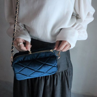 ミレム mirem Quilting mini chain bag （MIDNIGHT BLUE）