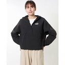 プーマ PUMA レディース ウインドフルジップ PUMA POWER ハーフジップ ウィンドブレーカー ジャケット_ 675637 (プーマ ブラック)
