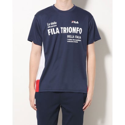 フィラ FILA メンズ 半袖機能Tシャツ 冷感メッシュTシャツ FL-9A10033TS ネイビー 