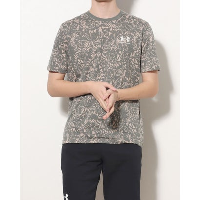 アンダーアーマー UNDER ARMOUR メンズ 半袖Tシャツ UA CHARGED COTTON SHORT SLEEVE PRINTED 1378364 （Mossy Taupe / /）