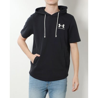 アンダーアーマー UNDER ARMOUR メンズ スウェットパーカー UA RIVAL TERRY LC SS HD 1370396 (Black / / Onyx White)