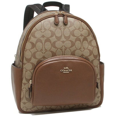 コーチ コーチ COACH リュック バックパック シグネチャー ベージュ ブラウン レディース アウトレット COACH 5671 IME74 （ブラウン）